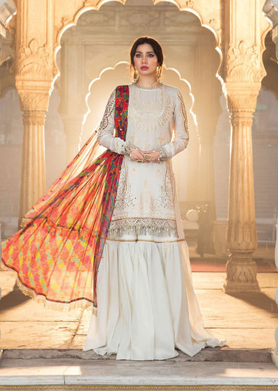 MBR-01-A - Readymade Maria B Inspired Lawn Suit - Memsaab Online