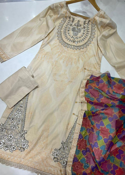 MBR-01-A - Readymade Maria B Inspired Lawn Suit - Memsaab Online