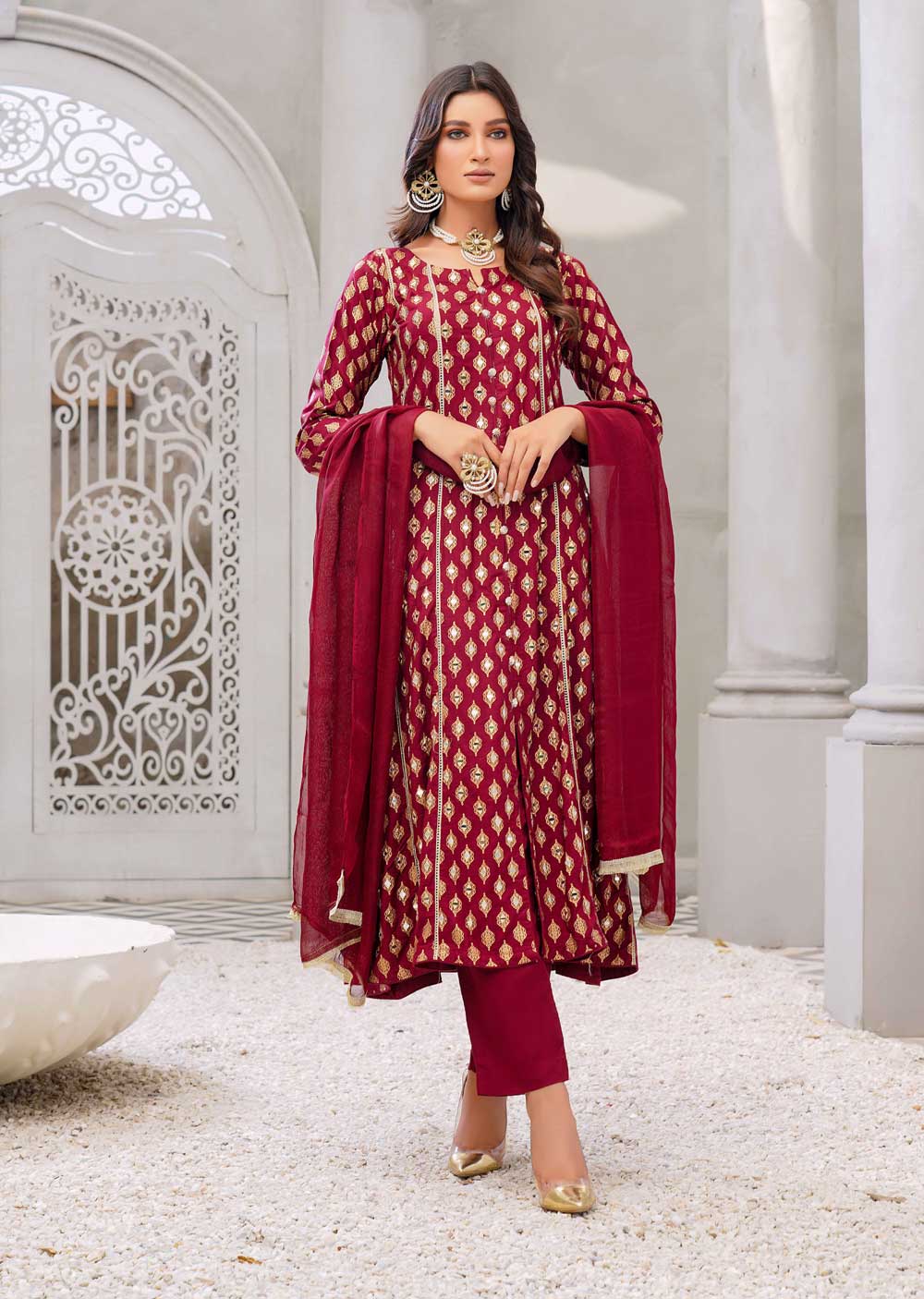 HK59 Sheesha - Readymade Linen Mother & Daughter Mirror Suit – Memsaab