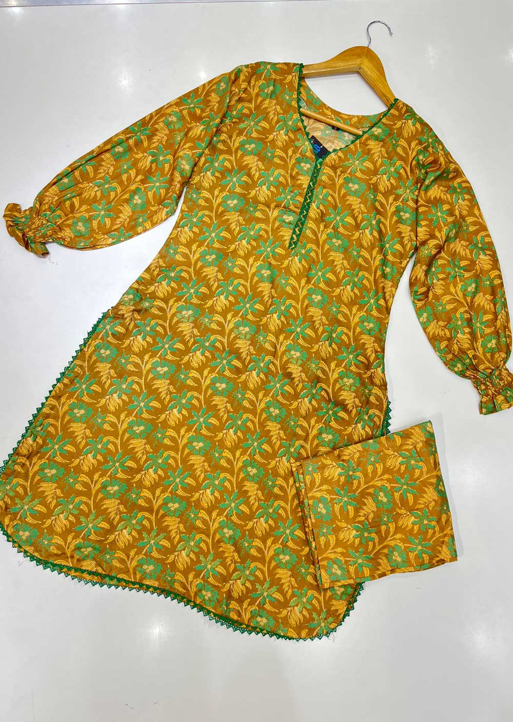 JWD201 Readymade Brown 2 Piece Floral Print - Memsaab Online