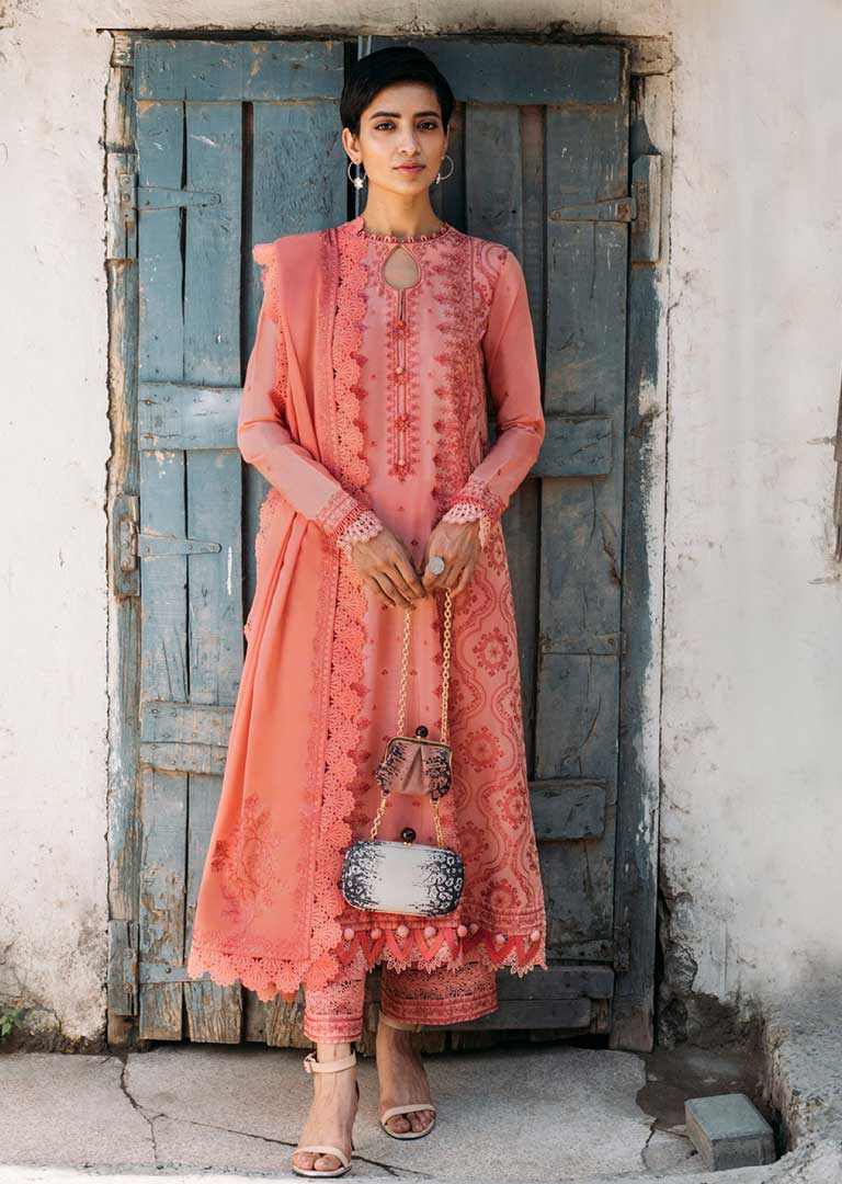 ZH04 - Roya - Unstitched - Humrahi Winter Collection by Zaha 2021 - Memsaab Online