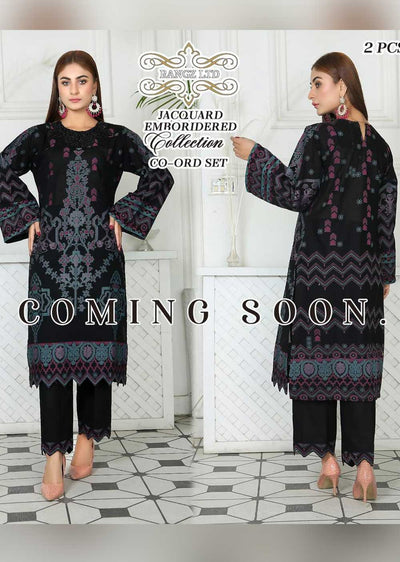 RGZS-02 - Readymade - 2 Piece Jacquard Embroidered Suit by Rangz - Memsaab Online