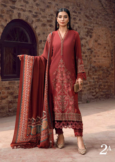 BSL-1602-A - Unstitched - Maria.B Winter Shawl Collection 2022 - Memsaab Online