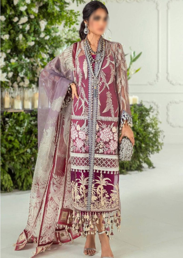 E201-002B - Unstitched - Sana Safinaz Luxury Festive Collection 2020 - Memsaab Online