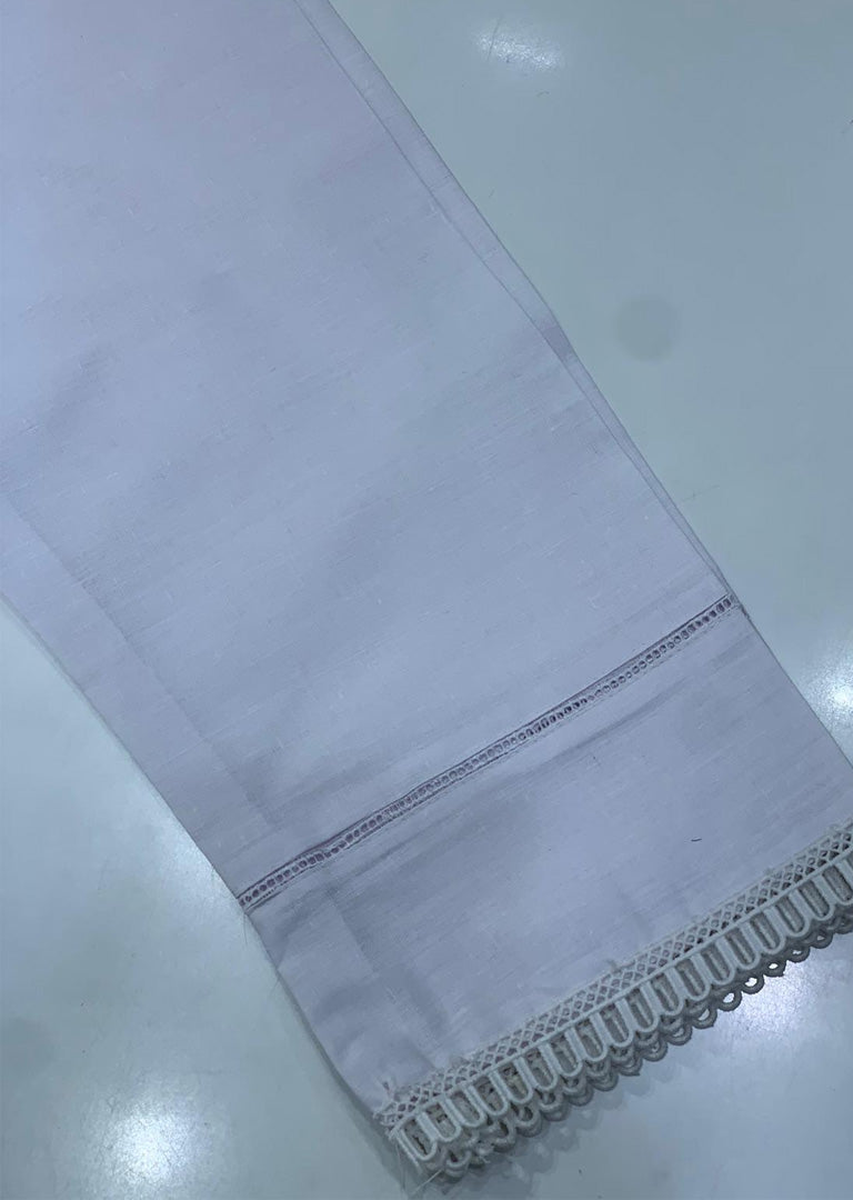 DXT302 White Cotton Trouser - Memsaab Online