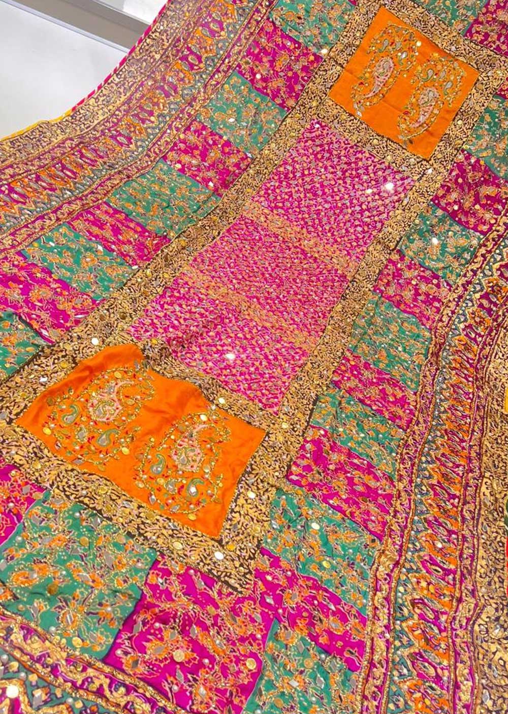 SRB308 Silk Wedding Duppatta by Sehrish B - Memsaab Online