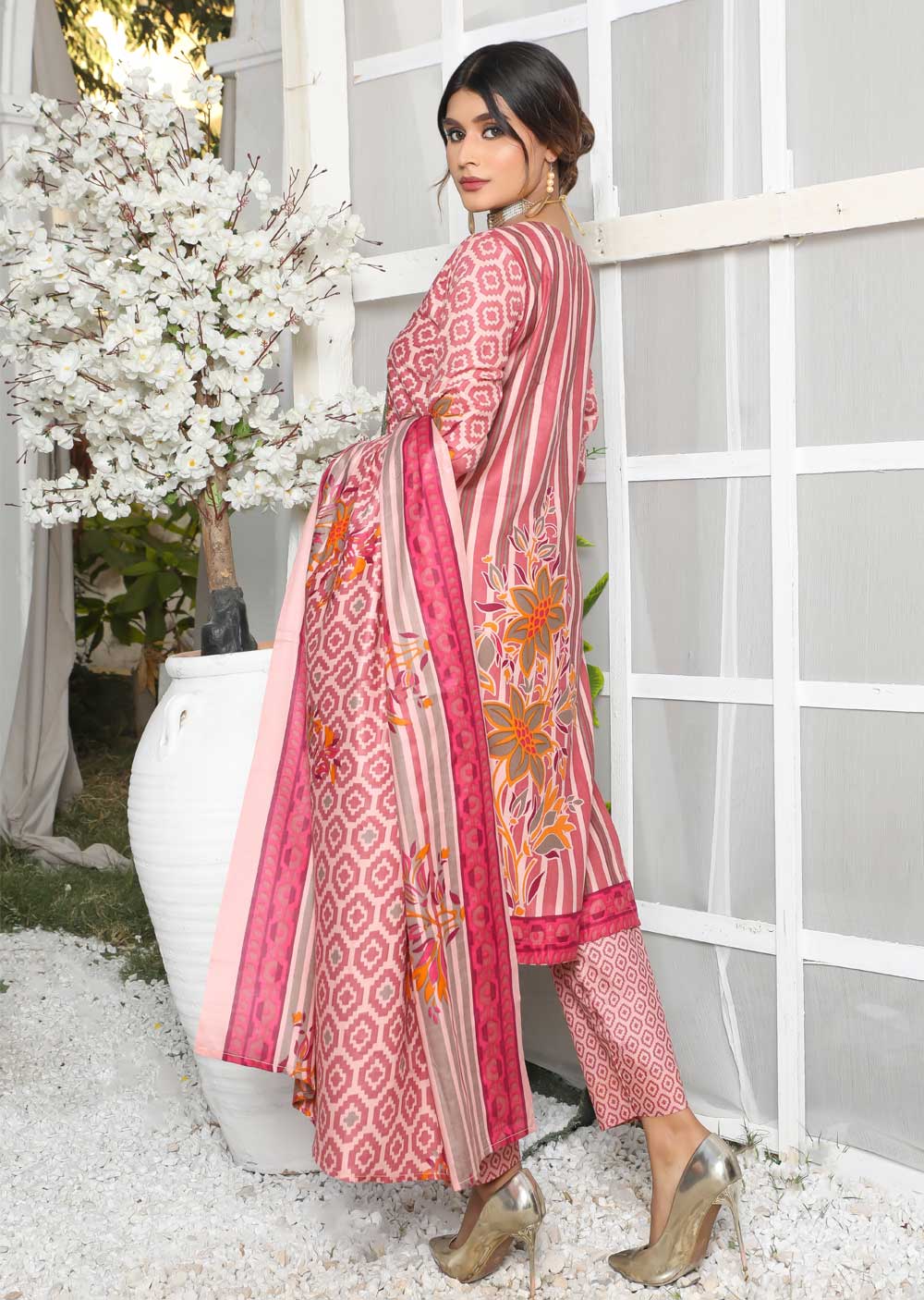 AMT40002 - Readymade Designer Linen Suit 2022 - Memsaab Online