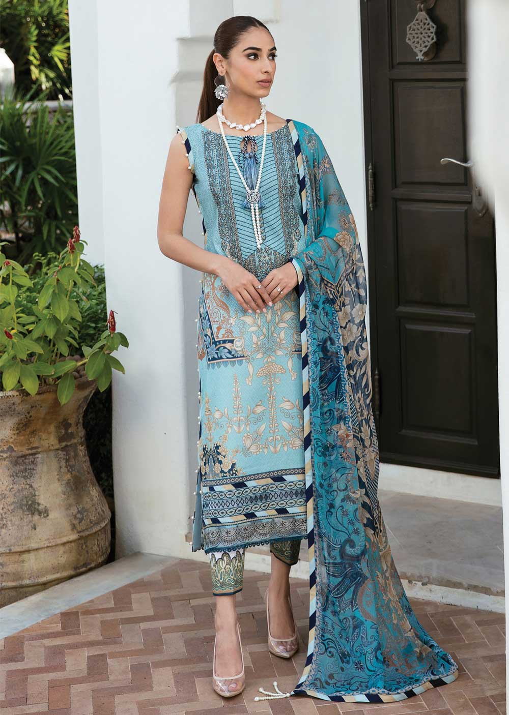 GML-03-R - Sasha - Readymade - Gulaal Lawn Collection 2023 - Memsaab Online