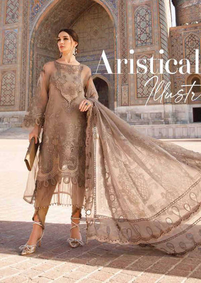 MLCB-03-B - Unstitched - Maria.B Voyage A Luxe Lawn Collection 2023 - Memsaab Online