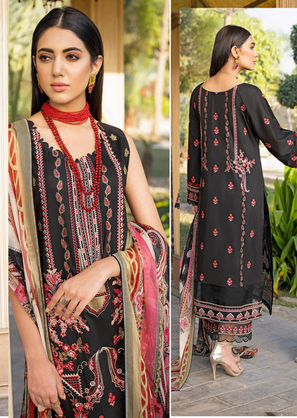 RAL-03 - Readymade - Ramsha Andaz Luxury Lawn Vol 4 2023 - Memsaab Online
