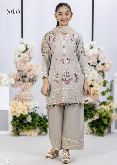 SFS5-03 - Readymade - Mithi Eid Mother & Daughter Collection by Sofia Khas 2023 - Memsaab Online