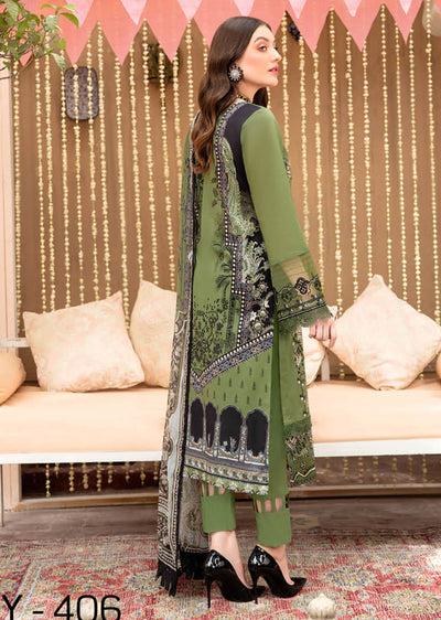 RWM-06 - Unstitched - Riwayat Luxury Lawn Vol 4 2022 - Memsaab Online