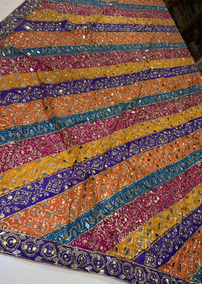 SRB411 Silk Wedding Duppatta by Sehrish B - Memsaab Online