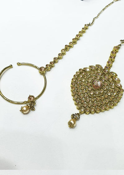4640 Necklace Set Gold - Memsaab Online