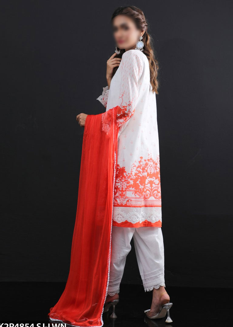 K2P4854 - Readymade 2 Piece lawn Suit - Memsaab Online