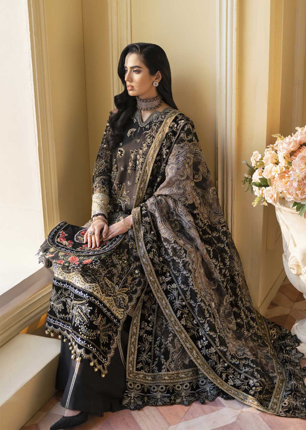 NRH-48 - Zorina - Unstitched - Nureh The Royal Palace Collection 2023 - Memsaab Online