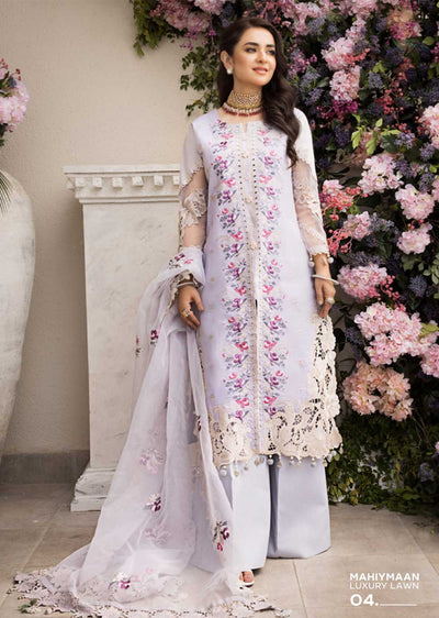 MHA-04-R - Readymade - Mahiymaan Luxury Lawn 2023 - Memsaab Online