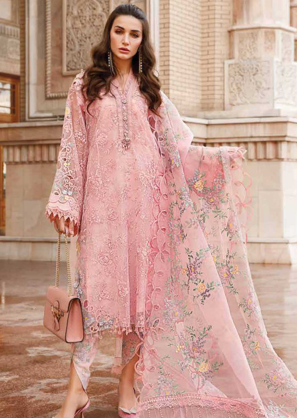 MLCB-04-A - Unstitched - Maria.B Voyage A Luxe Lawn Collection 2023 - Memsaab Online