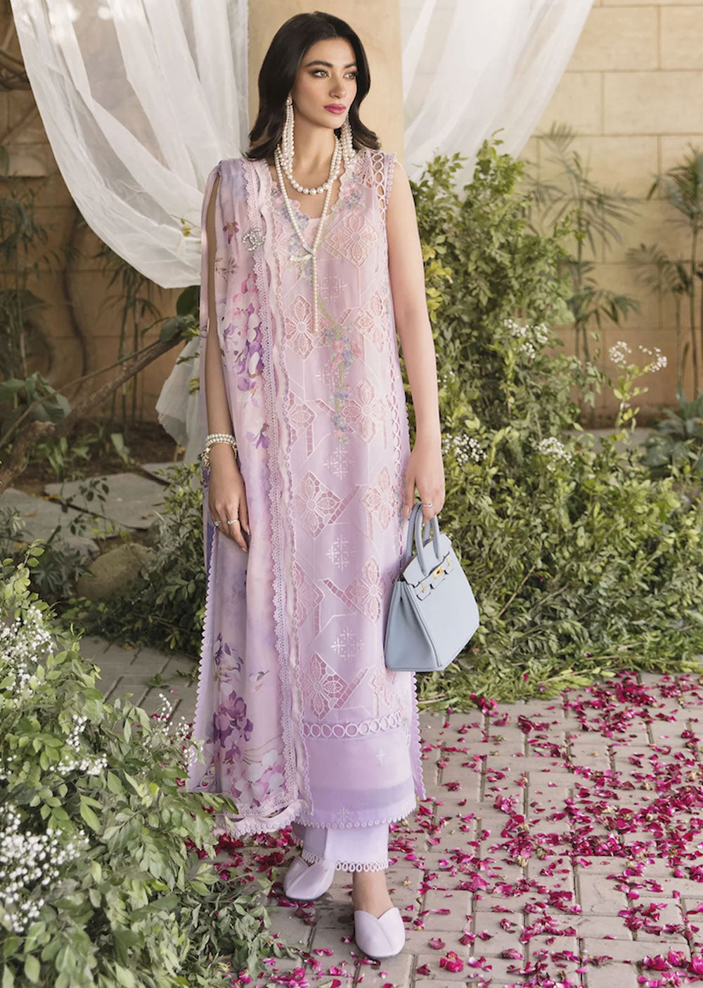 SBL-04 - Unstitched - Sablev Luxury Lawn Collection 2023 - Memsaab Online