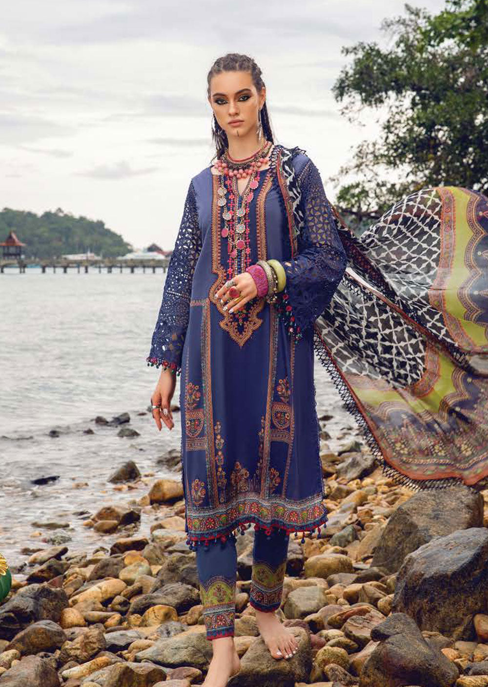 MSD-04R-B - Readymade - Maria.B M.Prints Eid Collection 2022 - Memsaab Online