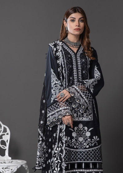 ALM21-04 - Sahifa - Unstitched - Monochrome Mystique Collection 2022 - Memsaab Online