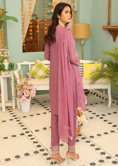HK126 Habiba Lilac Readymade Mother & Daughter Suit - Memsaab Online