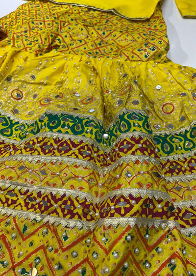 DD502 Yellow Readymade Shararah Outfit - Memsaab Online