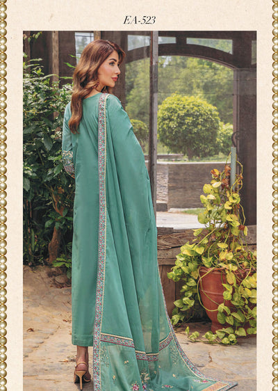 EAA-523-R - Readymade - Eshaisha Luxury Lawn Embroidered Collection 2022 - Memsaab Online