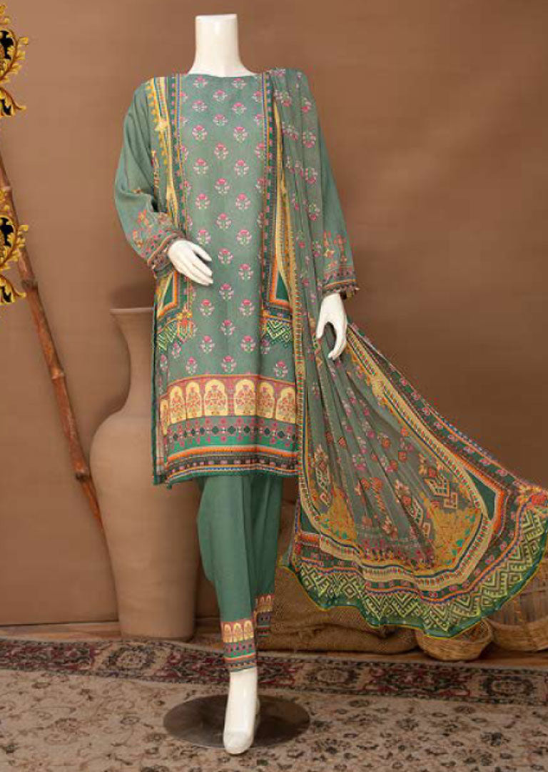 KASHMALA-05 Unstitched Linen Suit - Memsaab Online