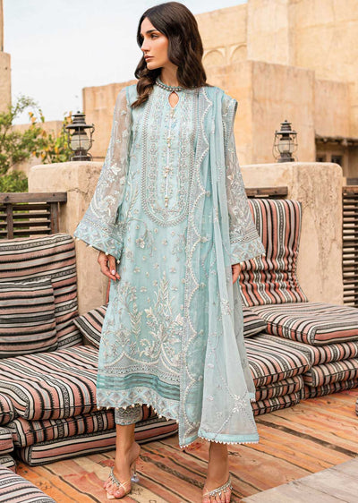 GLM-05 - Asmarah - Unstitched - Gulaal Embroidered Chiffon Collection 2022 - Memsaab Online