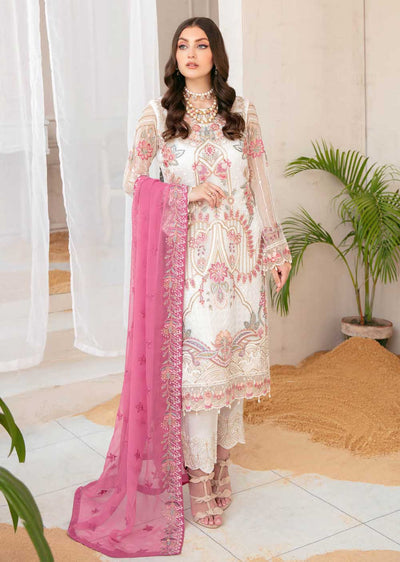 R-2205-R - Readymade - Chiffon Collection by Ramsha Vol 22 - Memsaab Online