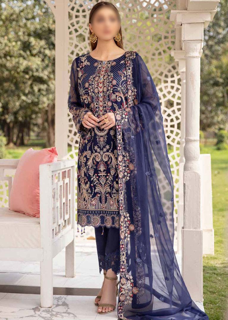 F-2005R - Readymade - Ramsha Luxury Chiffon Collection Vol 20 - Memsaab Online