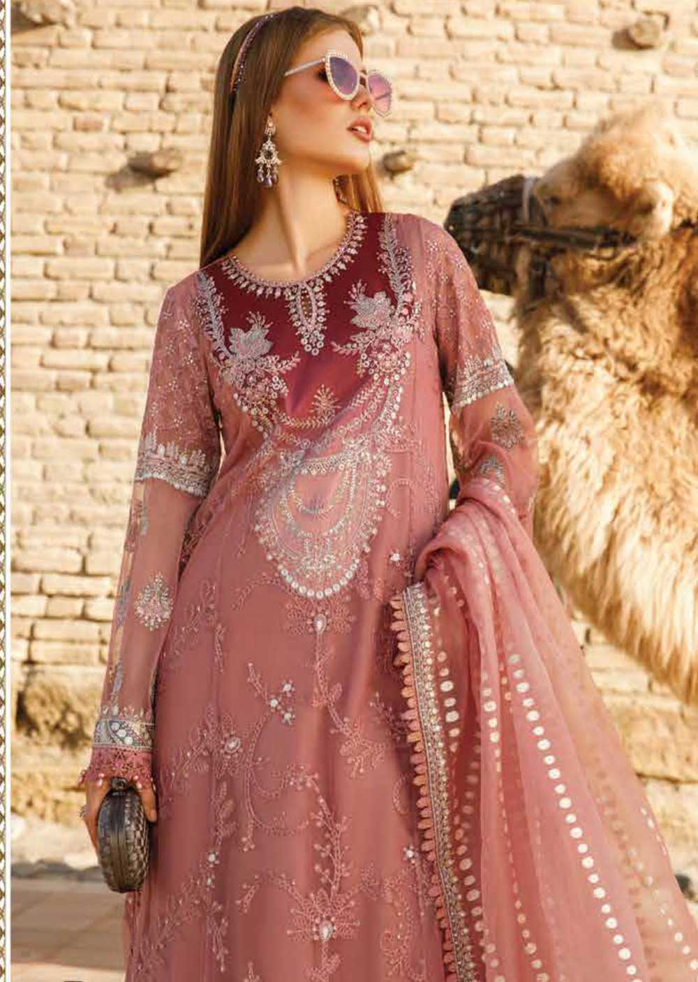 MLCB-05-B - Unstitched - Maria.B Voyage A Luxe Lawn Collection 2023 - Memsaab Online
