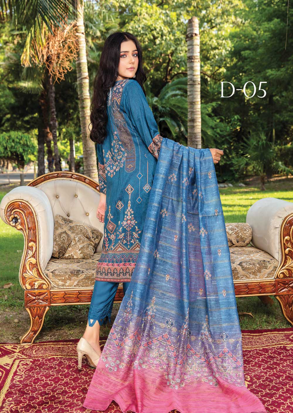 TD-05 - Unstitched - Abisha Fabrics Vol 24 - Memsaab Online