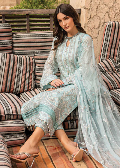 GLM-05 - Asmarah - Unstitched - Gulaal Embroidered Chiffon Collection 2022 - Memsaab Online