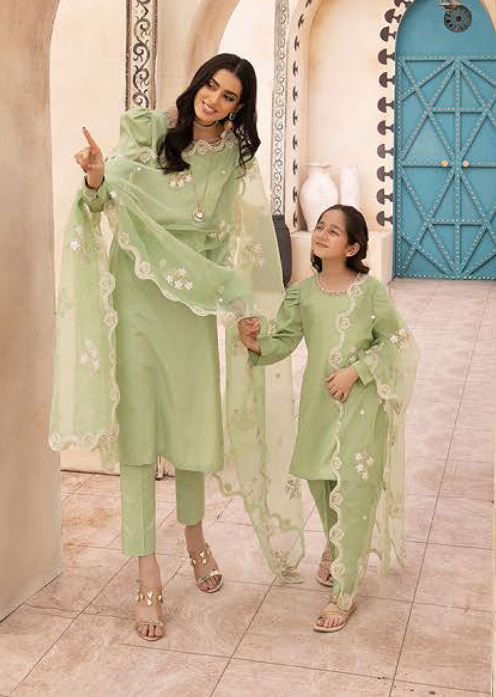ALSY-645 - Mummy & Me Lawn Collection 2023 - Memsaab Online