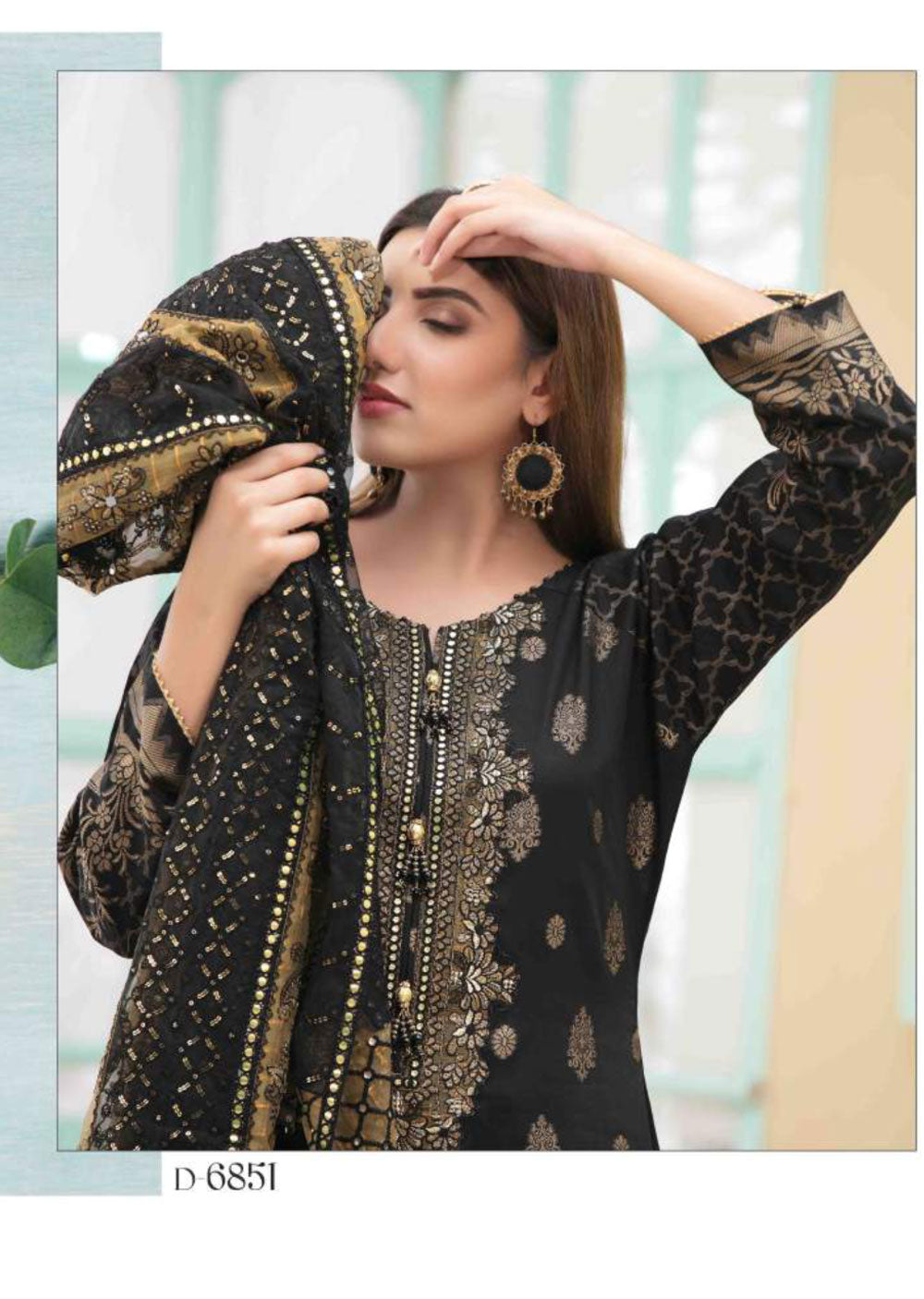 D-6851 - Unstitched- Talia Collection by Tawakkal 2022 - Memsaab Online