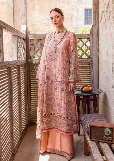 GLM-06 - Mehermah - Unstitched - Gulaal Embroidered Chiffon Collection 2022 - Memsaab Online