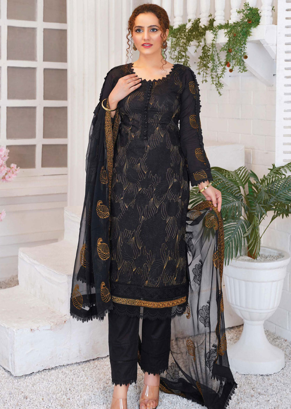 TEV-06 - Unstitched - Threads & Weaves Lawn Collection 2023 - Memsaab Online