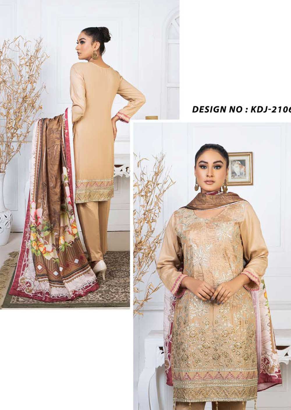 KDJ-2106 - Readymade - Khadijah Vol 21 Designer Suit by Nasir's - Memsaab Online