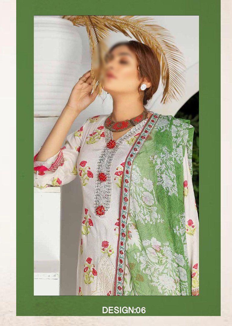 NH06 - Unstitched - Pre Fall Linen Collection by Nisha Designer 2020 - Memsaab Online