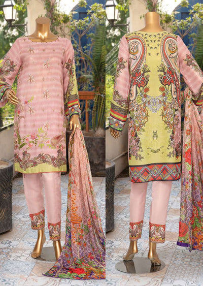 JAL06 Unstitched - Aleeza Lawn Suit by Javed Arts - Memsaab Online