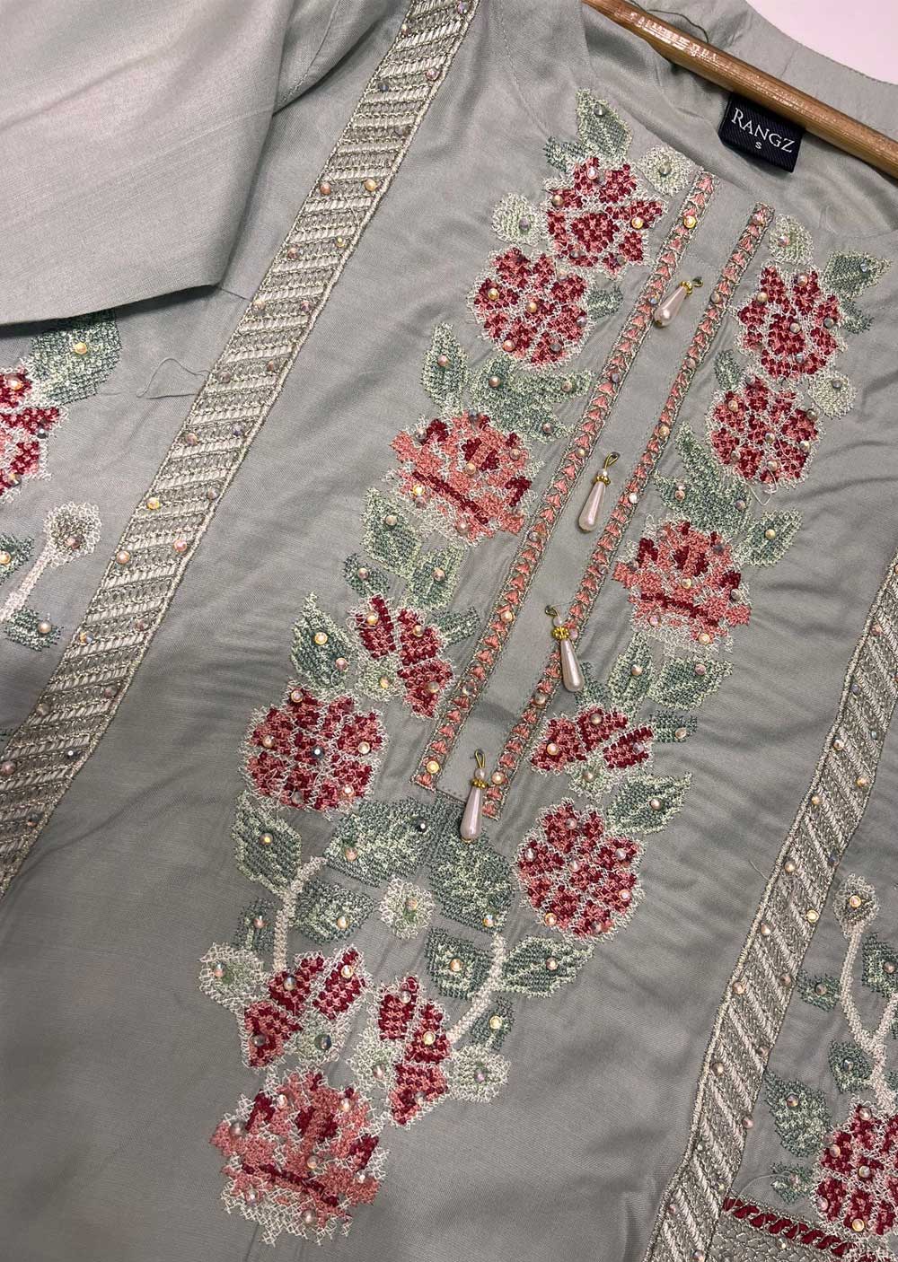 RGZ715 Mint Readymade Linen Suit - Memsaab Online