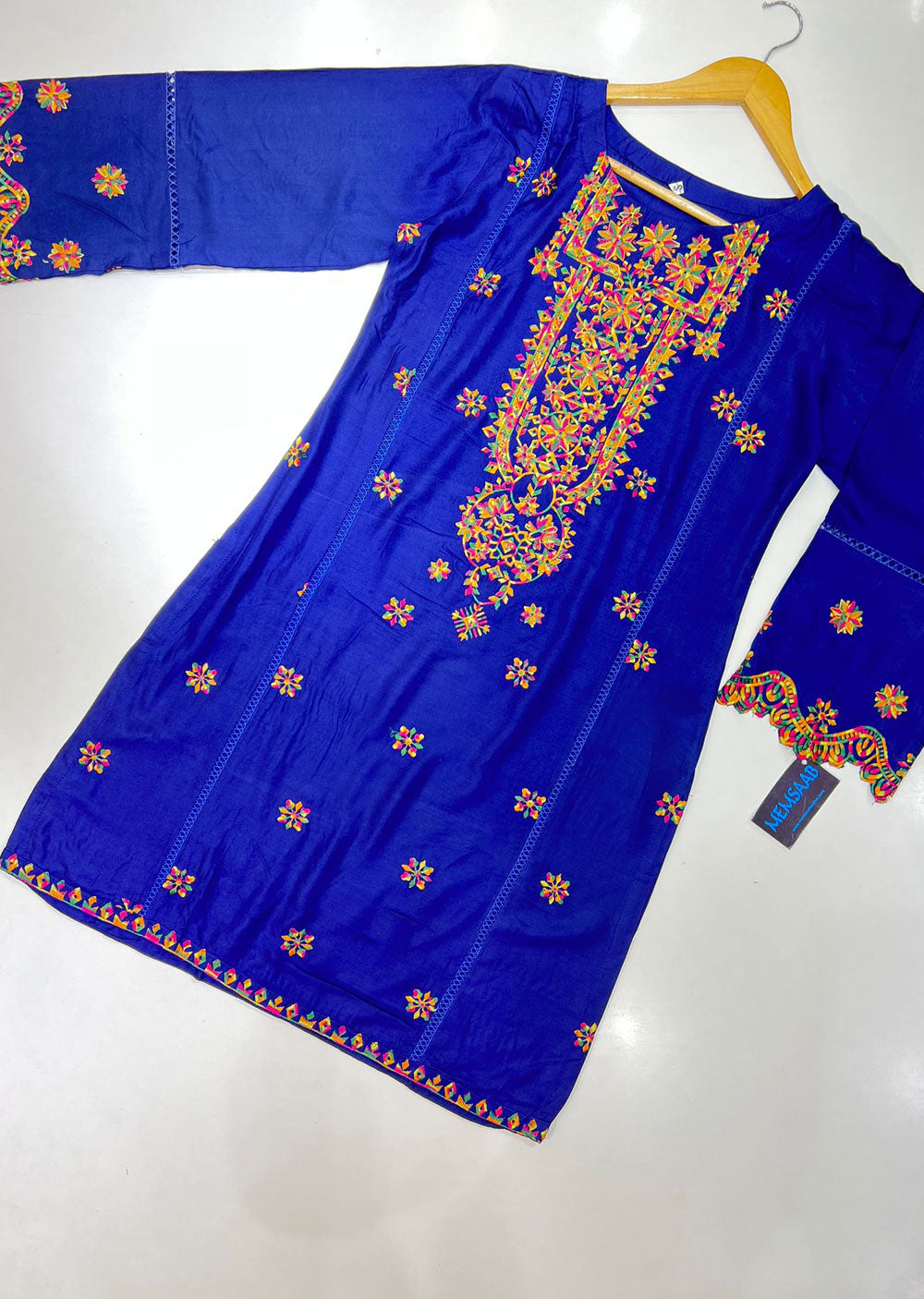 RGZ721 Navy Readymade Kurti - Memsaab Online