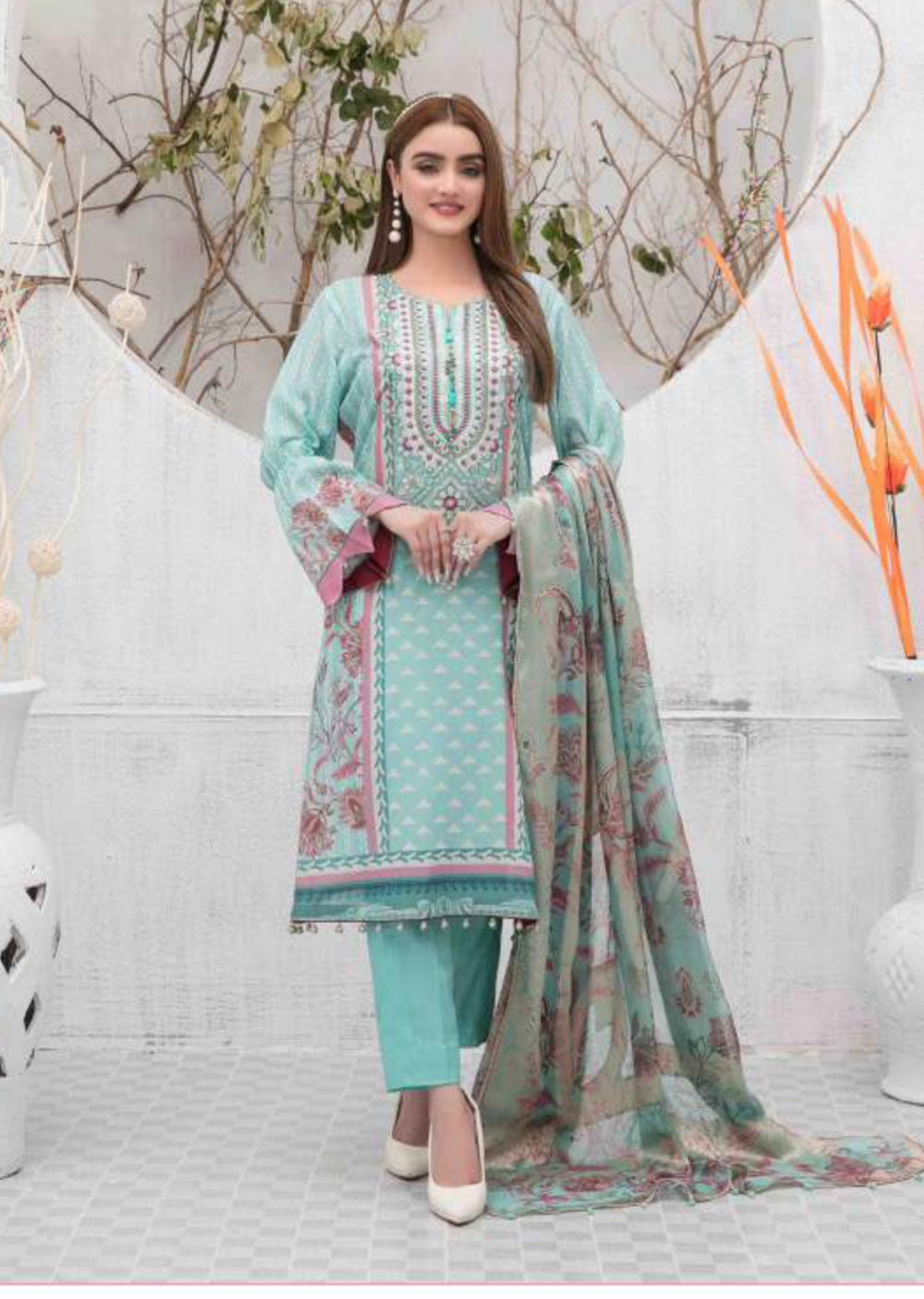 D-7342-R - Readymade - Amelia Collection by Tawakkal 2022 - Memsaab Online