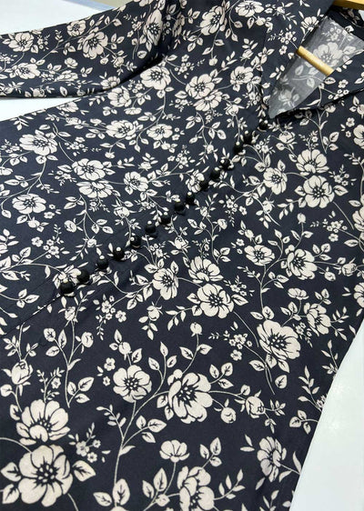 RGZ738 Readymade Floral Printed Linen Suit - Memsaab Online