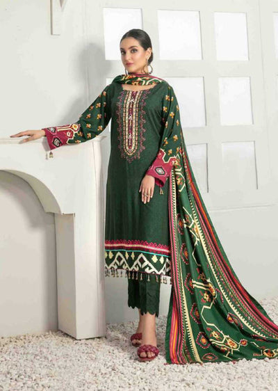 D-7545-A - Unstitched- Seher Linen Collection by Tawakkal 2022 - Memsaab Online