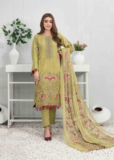 D-7581 - Unstitched- Zairah Collection by Tawakkal 2022 - Memsaab Online