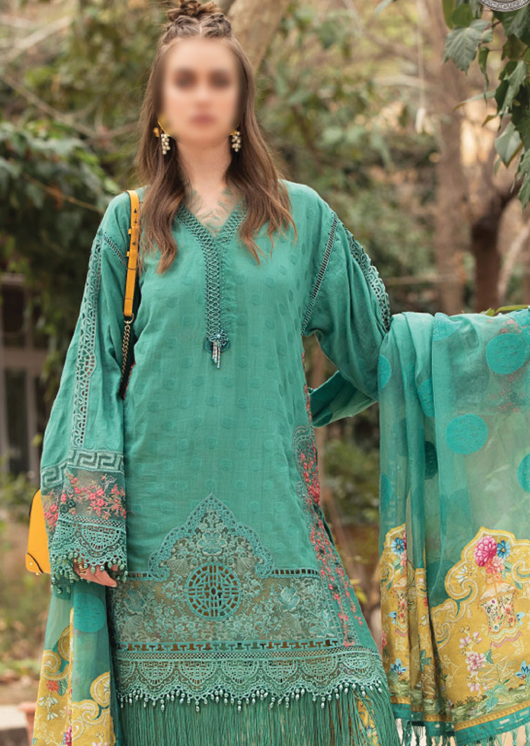 D-2107-B - Unstitched - Maria B Luxe Lawn Collection 2021 - Memsaab Online