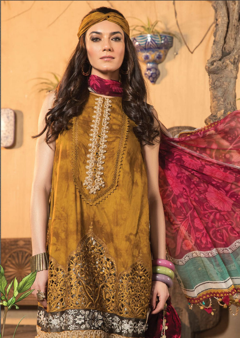 MBR-07-A - Readymade Maria B Inspired Lawn Suit - Memsaab Online